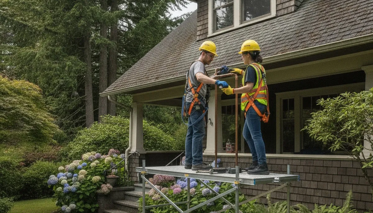 Seattle, WA plumbing repair technician servicing a home sink for bestplumbingseattlewa-new.com