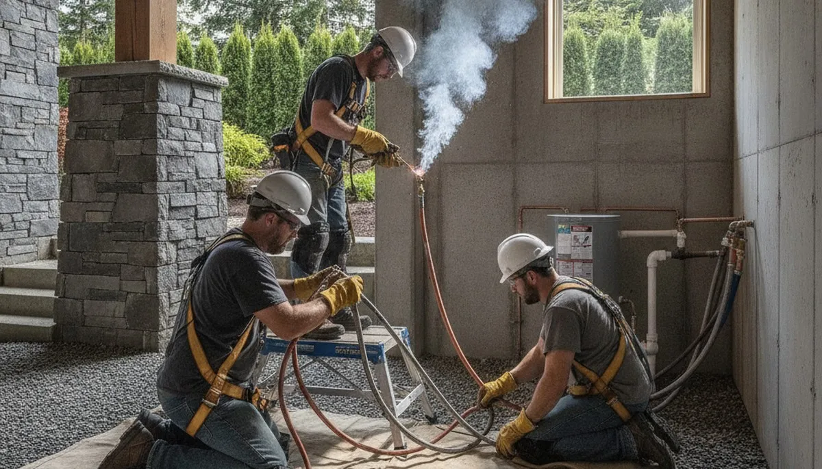 Seattle, WA plumbing repair technician handling residential pipe repair for a local service call